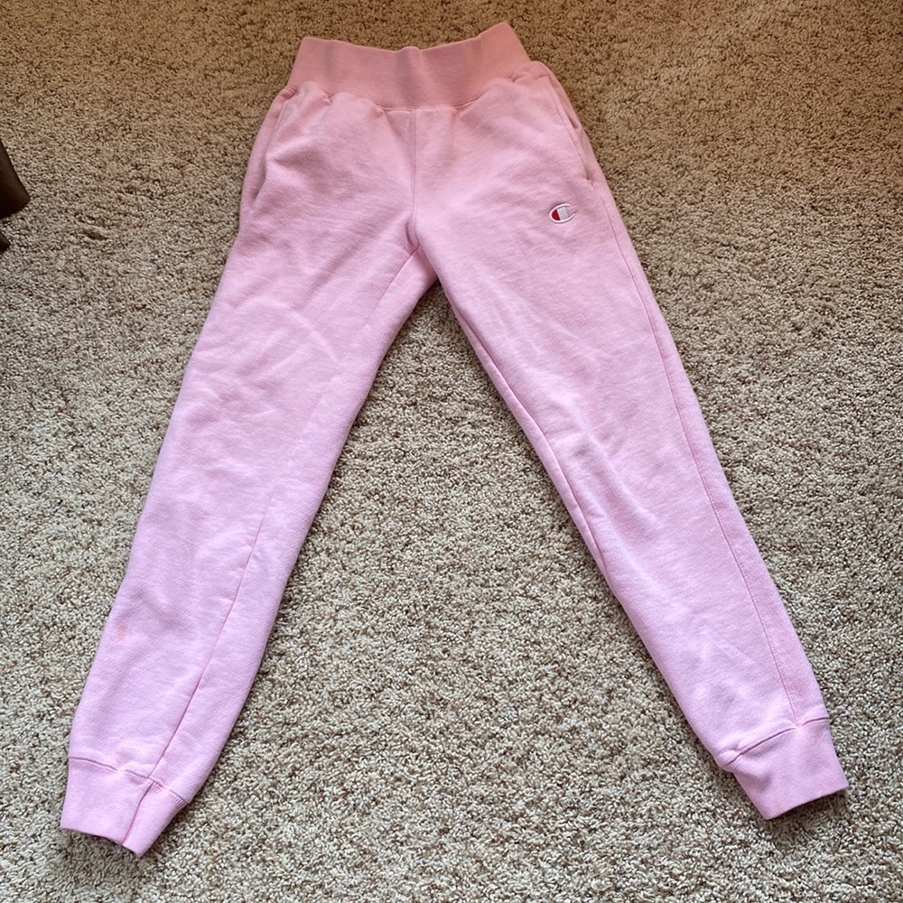 Champion Reverse Weave pink sweatpants